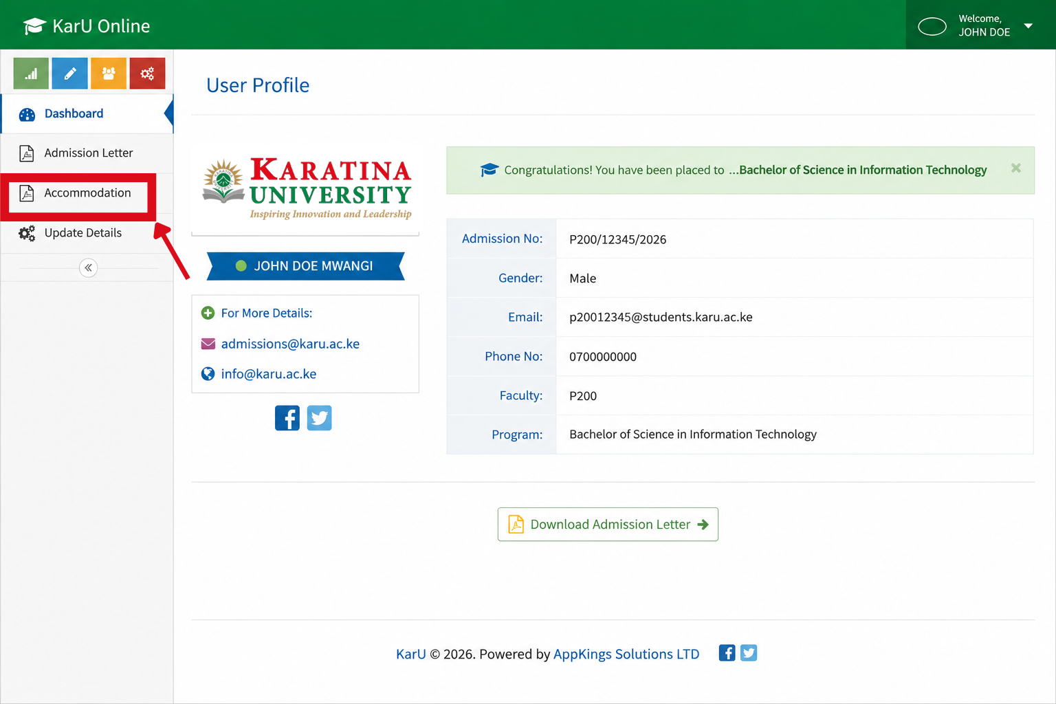 Step 1 - Update Personal Details